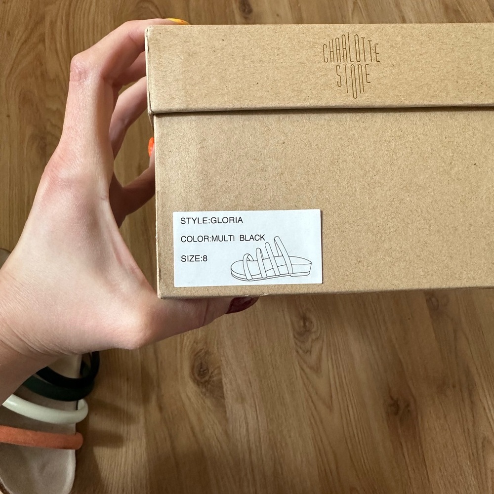 Charlotte Stone Stylish Multicolor Gloria Slide Sandals - Picture 4 of 10